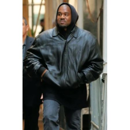Balenciagas Fall 2023 Show Kanye West Leather Jacket
